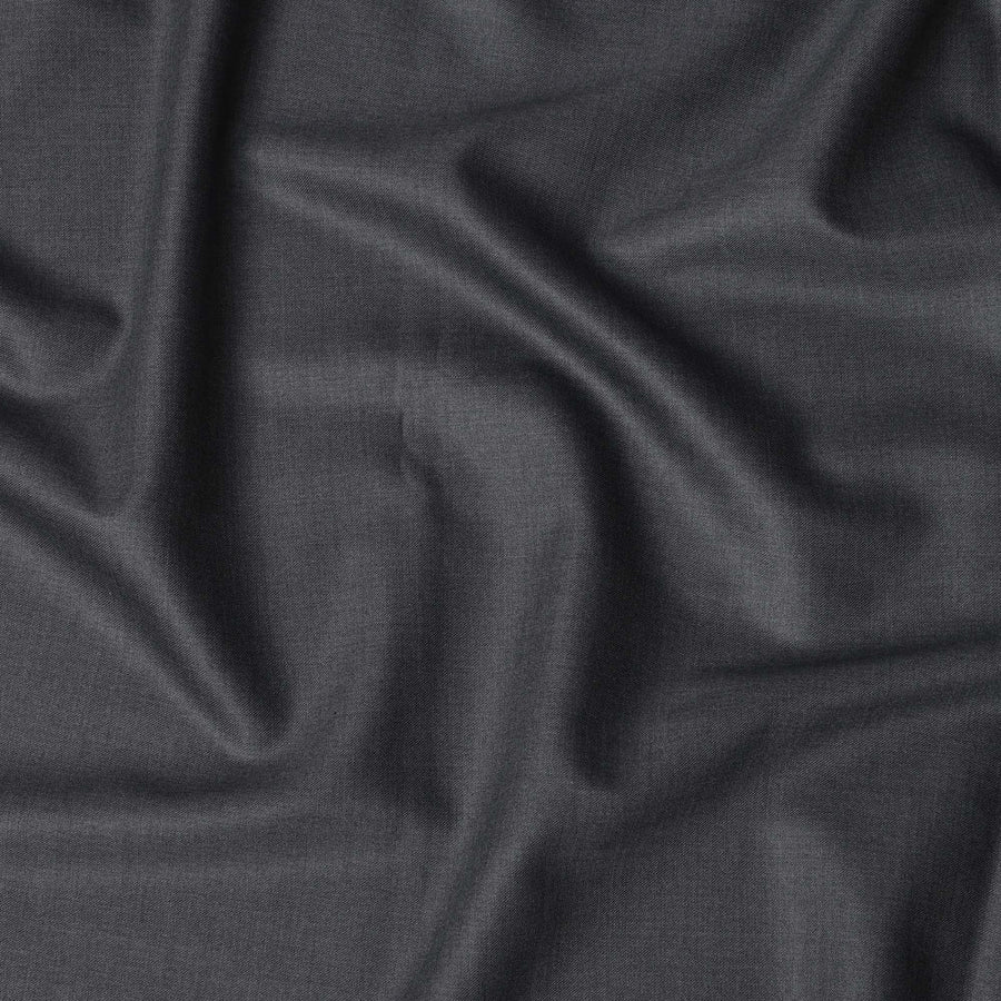 Steel Grey LORO PIANA Super 150's All Wool Suiting Fabric - 3.5 Meters, 150 cm Width, Made in Italy-D21260