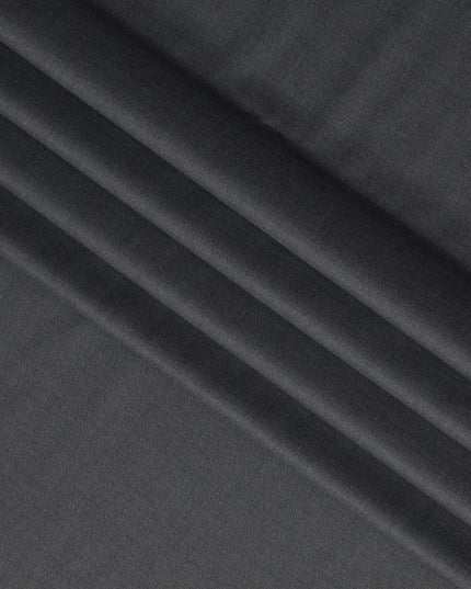 Steel Grey LOROPIANA Super 150's All Wool Suiting Fabric - 3.5 Meters, 150 cm Width, Made in Italy-D21260