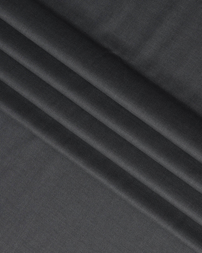 Steel Grey LOROPIANA Super 150's All Wool Suiting Fabric - 3.5 Meters, 150 cm Width, Made in Italy-D21260