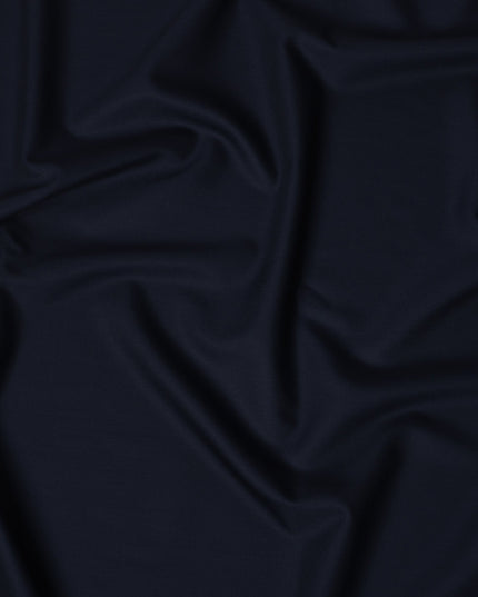 Classic Navy LOROPIANA Super 150's All Wool Suiting Fabric - 3.5 Meters, 150 cm Width, Made in Italy-D21261