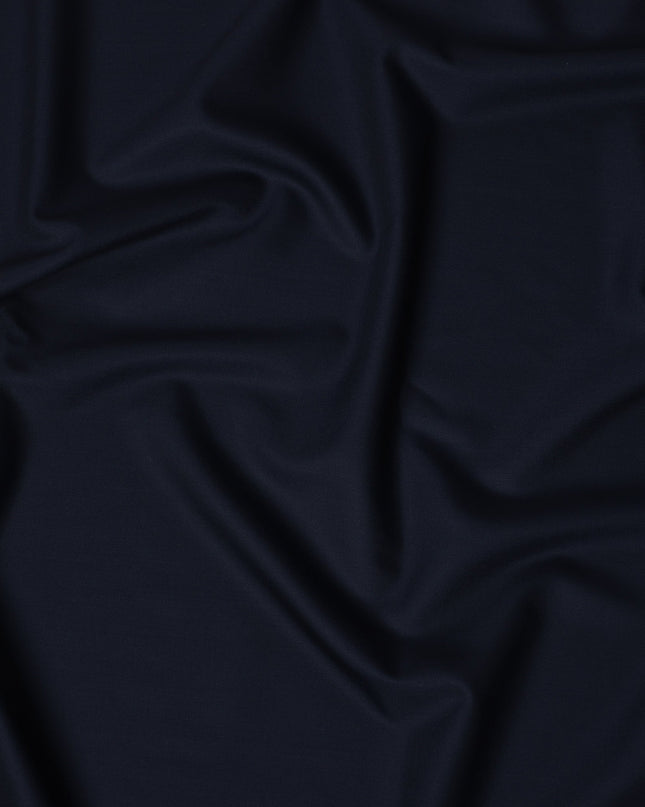 Classic Navy LOROPIANA Super 150's All Wool Suiting Fabric - 3.5 Meters, 150 cm Width, Made in Italy-D21261