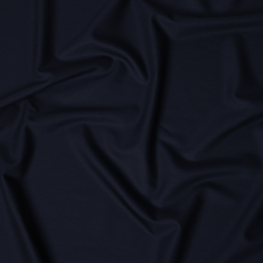 قماش بدلة من الصوف بالكامل من LORO PIANA Super 150's باللون الأزرق البحري الكلاسيكي - 3.5 متر، عرض 150 سم، صنع في إيطاليا - D21261