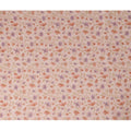 Peach Cotton Linen Fabric with Multicolor Floral Print – 110 cm Width-D21558