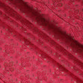 Red Floral Cotton Lawn Fabric with Traditional Indian Motifs – 110 Cms Wide-D21563