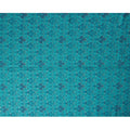 Turquoise Floral Cotton Lawn Fabric with Indian Traditional Patterns – 110 Cms Wide-D21564