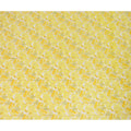 قماش كتان قطني أصفر بطبعة زهور جريئة – عرض 110 سم - D21567