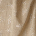 Beige Cotton Voile Embroidery Fabric with Geometric Pattern – 110 cm Width-D21573