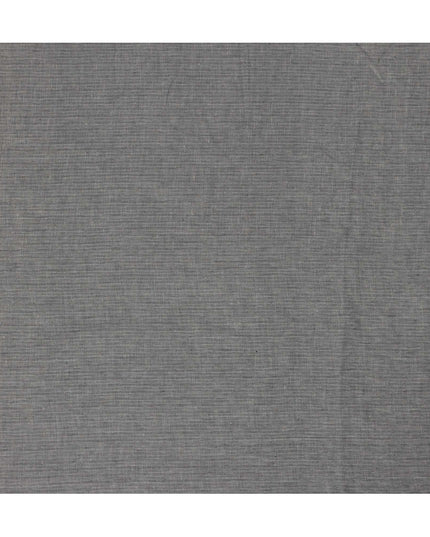 Grey Pure Linen Fabric with Herringbone Design, 60 Lea, 150 cm Width