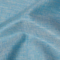 قماش كتان نقي باللون الأزرق المخضر مع لمسة نهائية ذات ملمس ريفي، 60 ليا، عرض 150 سم - D21652