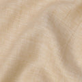 قماش كتان نقي باللون البيج مع لمسة نهائية طبيعية، 60 ليا، عرض 150 سم - D21654