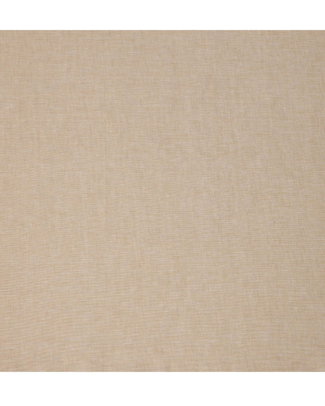 Beige Pure Linen Fabric with Natural Textured Finish, 60 Lea, 150 cm Width