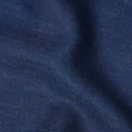 قماش كتان نقي باللون الأزرق الداكن مع لمسة نهائية ناعمة الملمس، 60 ليا، عرض 150 سم - D21656