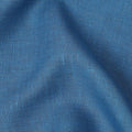Denim Blue Pure Linen Fabric with Textured Finish, 60 Lea, 150 cm Width-D21658