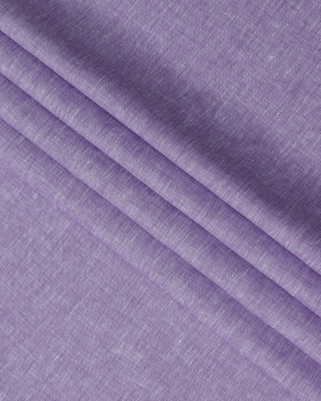 Purple Pure Linen Fabric with Textured Finish, 60 Lea, 150 cm Width