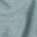 قماش كتان نقي باللون الأخضر البحري مع لمسة نهائية محببة، 60 ليا، عرض 150 سم - D21660