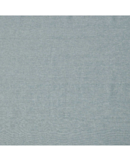 Sea Green Pure Linen Fabric with Textured Finish, 60 Lea, 150 cm Width