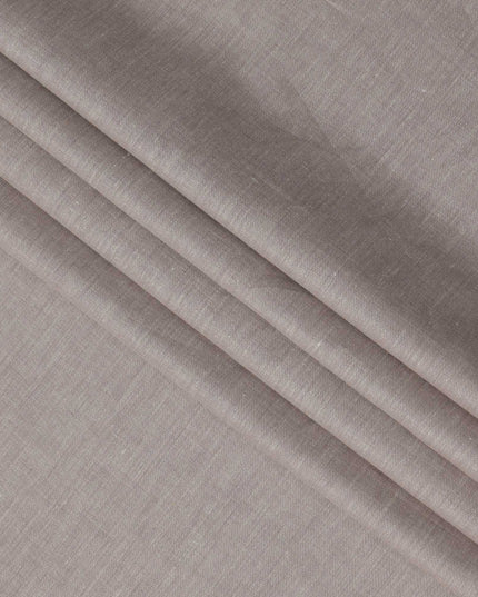 Taupe Pure Linen Fabric with Textured Finish, 60 Lea, 150 cm Width