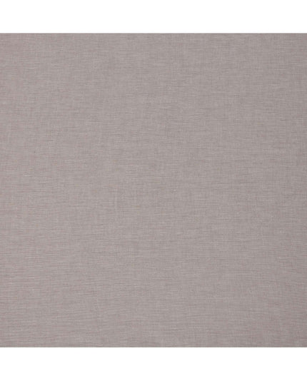 Taupe Pure Linen Fabric with Textured Finish, 60 Lea, 150 cm Width