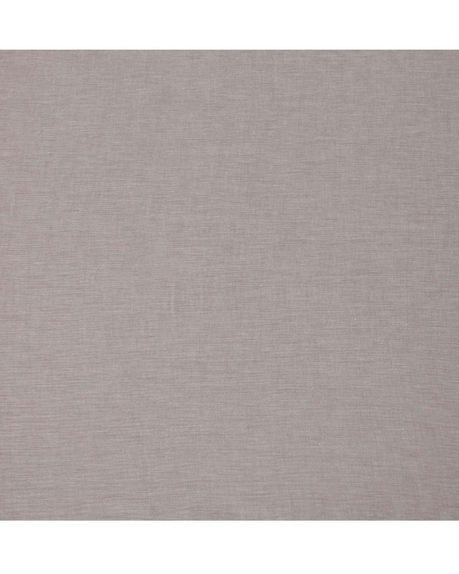 Taupe Pure Linen Fabric with Textured Finish, 60 Lea, 150 cm Width