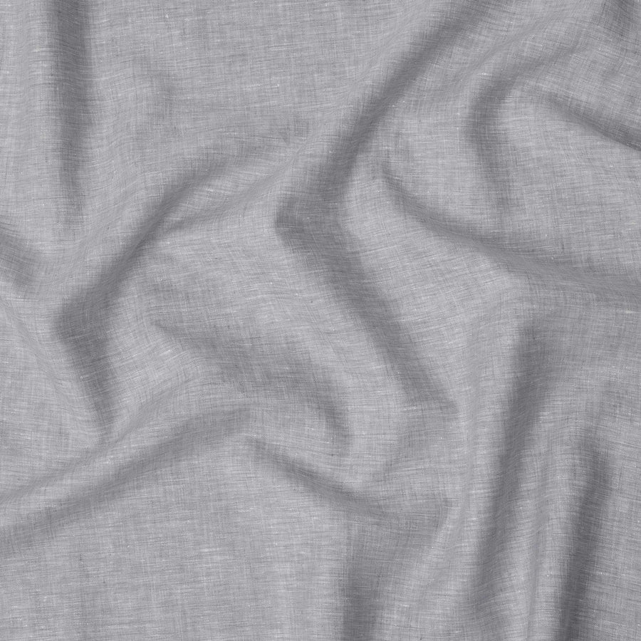 Light Grey Pure Linen Fabric with Textured Finish, 60 Lea, 150 cm Width-D21663