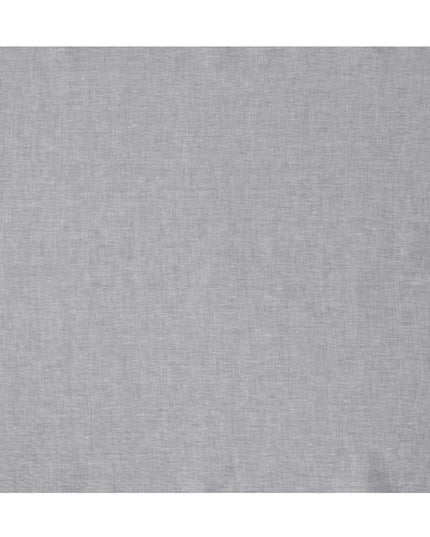 Light Grey Pure Linen Fabric with Textured Finish, 60 Lea, 150 cm Width