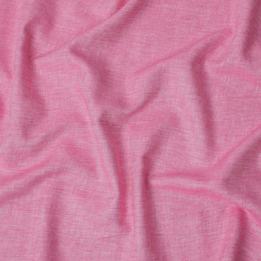 Pink Pure Linen Fabric with Textured Finish, 60 Lea, 150 cm Width-D21665