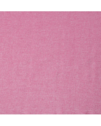 Pink Pure Linen Fabric with Textured Finish, 60 Lea, 150 cm Width