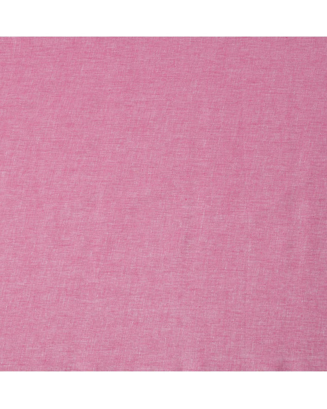 Pink Pure Linen Fabric with Textured Finish, 60 Lea, 150 cm Width