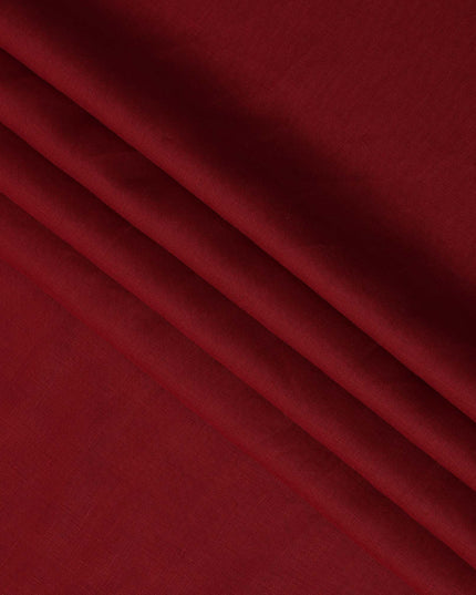 Red Pure Linen Fabric with Smooth Textured Finish, 60 Lea, 150 cm Width