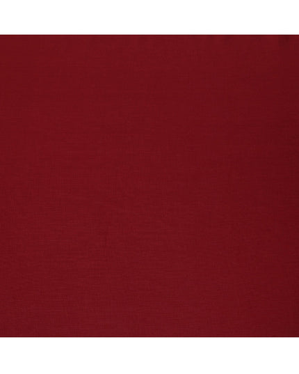 Red Pure Linen Fabric with Smooth Textured Finish, 60 Lea, 150 cm Width