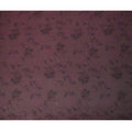 Maroon Silk Chiffon Fabric with Bold Floral Print Design, 110 cm Wide-D21687
