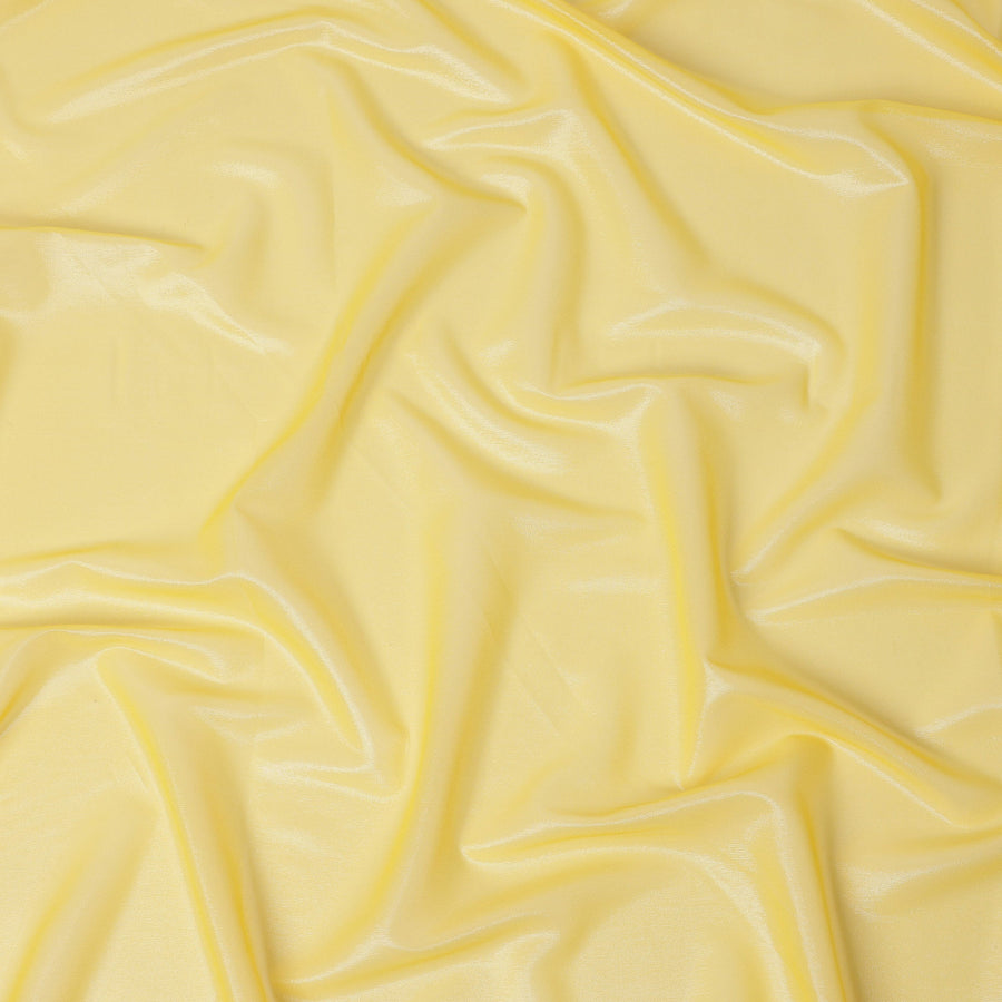 قماش شيفون حرير أصفر لامع، عرض 110 سم - D21688