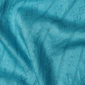 Turquoise Tussar Synthetic Blended Embroidery Fabric – 110 cm Width-D21736
