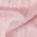 Blush Pink Tussar Synthetic Blended Embroidery Fabric – 110 cm Width-D21738