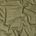 Olive Green Tussar Synthetic Blended Embroidery Fabric – 110 cm Width-D21739