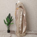 Champagne Gold Premium Silk Zardosi Work Saree – 5.5 Meters, Exquisite Detailing-D21862