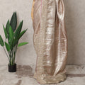 Champagne Gold Premium Silk Zardosi Work Saree – 5.5 Meters, Exquisite Detailing-D21862