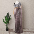 Mauve & Lavender Ombre Premium French Chantilly Lace Saree – 5.5 Meters-D21886
