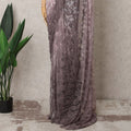 Mauve & Lavender Ombre Premium French Chantilly Lace Saree – 5.5 Meters-D21886