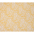 قماش جورجيت صناعي مزهر باللونين الأصفر والأبيض - عرض 110 سم، ناعم وخفيف الوزن - D21894