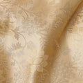 Golden Beige Synthetic Brocade Fabric – 110 cm Width, Luxurious & Elegant-D21900
