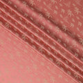 Light Onion Pink Pure Silk Satin Jacquard Fabric – 110 cm Width, Luxurious & Elegant-D21917