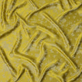 Mustard Green Pure Silk Satin Jacquard Fabric – 110 cm Width, Luxurious & Elegant-D21919