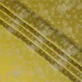 Mustard Green Pure Silk Satin Jacquard Fabric – 110 cm Width, Luxurious & Elegant-D21919
