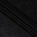 Black Pure Silk Satin Jacquard Fabric – 110 cm Width, Luxurious & Elegant-D21923
