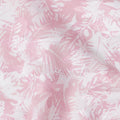 Soft Pink & White Tropical Uragiri Cotton Voile Jacquard Fabric – 110cm Wide, Japan-D21931
