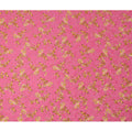 Bright Pink & Yellow Floral Uragiri Cotton Voile Jacquard Fabric – 110cm Wide, Japan-D21937