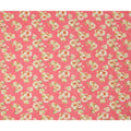 Coral Pink & Cream Floral Uragiri Cotton Voile Jacquard Fabric – 110cm Wide, Japan-D21939