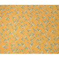 Mustard Orange & Blue Floral Uragiri Cotton Voile Jacquard Fabric – 110cm Wide, Japan-D21944