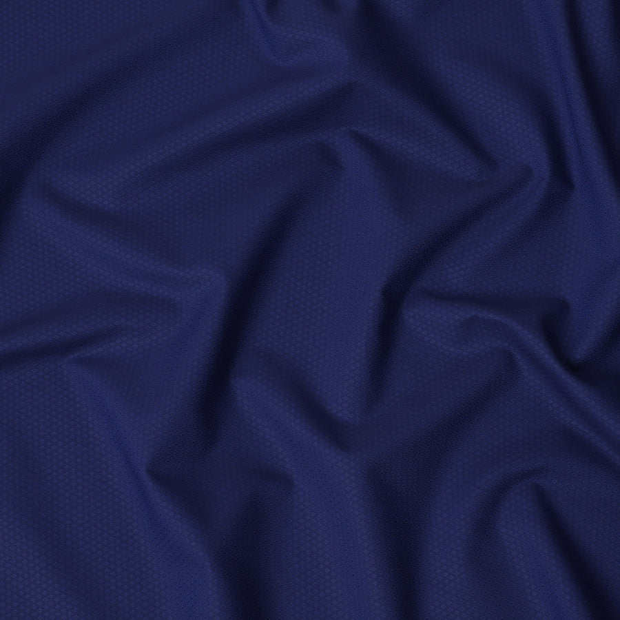 قماش قمصان قطني سويسري ١٠٠٪، أزرق داكن، بعرض ١٥٠ سم - D21983